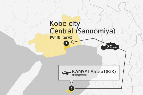 Kansai Airport to Kobe city Private Transfer