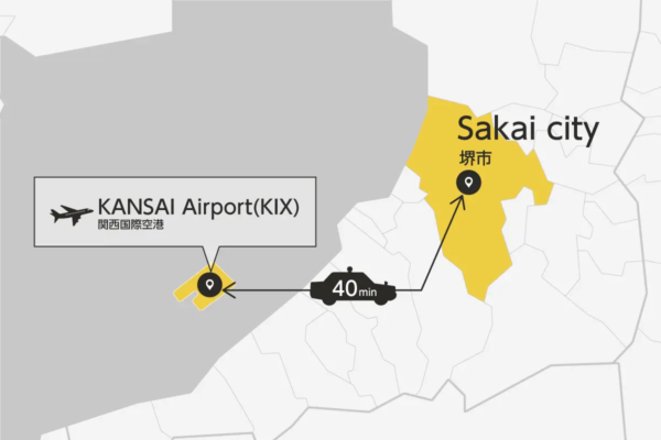 Kansai Airport Transfer from/to Sakai city